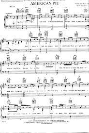American Pie Free Sheet Music By Don Mclean Pianoshelf