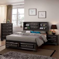Furniture Of America Loon Contemporary Grey Solid Wood Storage Bed California King Size Bed Furniture Bedroom Furniture Sets