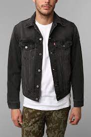 Levi S Washed Black Denim Trucker Jacket Black Denim Trucker Jacket Clothes