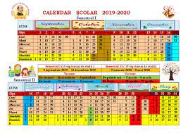 Înaltă calitate de educație și îngrijire a copiilor preşcolari (22 mai 2019); Calendarul Scolar 2019 2020