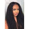 3 bundles of virgin brazilian curly hair with closure. 1