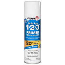 Zinsser Bulls Eye 1 2 3 Interior Or Exterior Multi Purpose Water Based Wall And Ceiling Primer Aerosol Spray In The Primer Department At Lowes Com