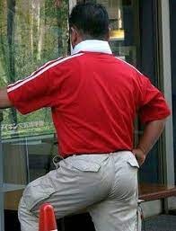 ガテン親父さんの可愛いお尻 触らせていただけませんか ぽっちゃり男性 メンズユニフォーム 男性