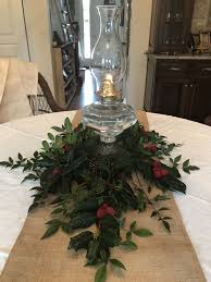 Christmas Centerpiece Christmas Table Decorations Oil Lamp Decor Christmas Centerpieces