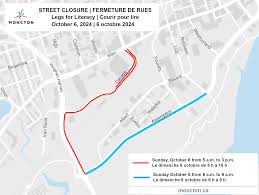 Street Closures for Legs for Literacy | City of Moncton