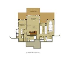 Modern farmhouse backyard office plan with loft. 3 Story Rustic Open Living Lake House Plan Max Fulbright Designs