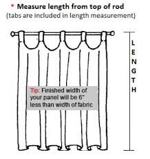 If the garments aren't lined, then the price is about $15. Custom Drapery Panel Scalloped Top Tab Top Best Fabric Store
