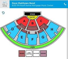 dave matthews band pit1 2 tickets noblesville in 7 7 18