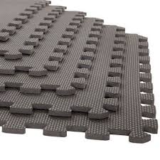 Stalwart 24 X24 6pk Interlocking Eva Faux Leather Foam Floor Mats Gray In 2020 Foam Mat Flooring Foam Flooring Soft Flooring
