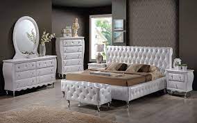 Carley upholstered bed, white faux leather, queen. Atticus Rustic Modern Platform Bed White Leather Bed Luxury Bedroom Furniture White Leather Bedroom