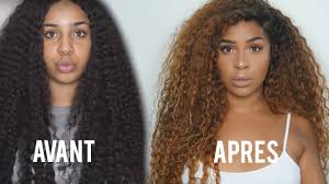 Coiffure femme couleur et meches. Tuto Teindre Cheveux Noir En Blond Facilement Youtube