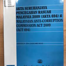 Imej suruhanjaya pencegahan rasuah malaysia (sprm) ditingkatkan melalui pelbagai cara. Akta Suruhanjaya Pencegahan Rasuah Books Stationery Books On Carousell