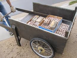 Made of common 2x4 lumber, plywood, glue, screws and large caster wheels. The Whizbang Garden Cart My Little Farm In Town