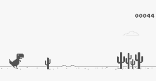 Playing Chrome S Dino Game By Physically Jumping And Crouching Dinosaur Games Running T Rex Dinosaur Wallpaper