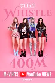 music kpop black pink debut song whistle music video has