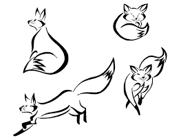 Deviantart More Like Tribal Fox Head By Bird Line Drawing Tribal Fox Drawings