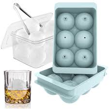 WIBIMEN Large Ice Cube Molds, Big Round ...