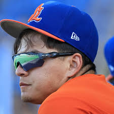 Randy Guzman, first baseman for the SL Mets, hit not once but twice with  the same pitch in game one of the series with the Jupiter Hammerheads.  #stluciemets #cloverpark #milb #mlb #helenehaesslerphotography #