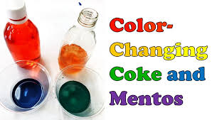 Color Changing Coke And Mentos Chemical Education Xchange