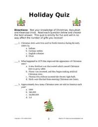 Do you know the secrets of sewing? Christmas Holiday Trivia Quiz By Pamela Brock Tpt