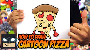 How to draw cartoon hands. How To Draw A Cartoon Pizza Youtube