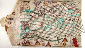 Portolan Chart Of Petrus Roselli 1466 With Distortion Grid