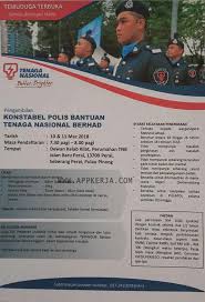 Temuduga terbuka untuk jawatan konstabel (unit khas) dan konstabel borang permohonan bagi. Temuduga Terbuka Konstabel Polis Bantuan Tenaga Nasional Berhad Mac 2018 Appjawatan Malaysia