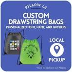 Personalized Nylon Drawstring Bag – Custom Design, Los ...