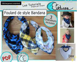 Replier les deux côtés en les. Patron Foulard Bandana Bavoir Bandana Foulard Enfant Bavoir Bebe Pdf Francais 3 Grandeur Patron Incluses Accessoire Cowboy Baby Shoes Pattern Bandana Bandana Scarf