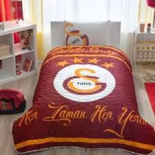 Tac Tac Lisansli Galatasaray Logo Yatak Ortusu Seti Yatak Ortusu Yatak Halilar