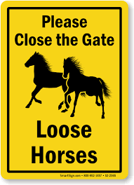 Sold by artisan owl and ships from amazon fulfillment. Please Close The Gate Loose Horses Sign Sku S2 2365