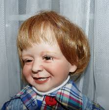 C.1994 "Krister" Character Boy Original Doll 19" de la artista Elin  Lindtner