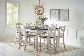 Solid wooden 8 chairs dining set amazing value for money. Jofran Orchard Park Counter Height Dining Table With 8 Chairs A1 Furniture Mattress Dining 7 Or More Piece Sets