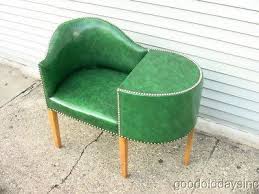 Vintage 1940 S 1950 S Green Vinyl Phone Stand Gossip Bench Chair Gossip Bench Vintage Chairs Vintage Home Decor