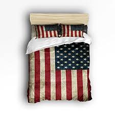 Stars are a symbol of the heavens and also called old glory , the star spangled banner , or simply the stars and stripes , the u.s. Libaoge 4 Piece Bed Sheets Set American Flag Stars Print 1 Flat Sheet 1 Duvet Cover And 2 Pillow Cases Buy Online In Bahamas At Bahamas Desertcart Com Productid 60799307
