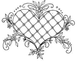 Print them all for free. Heart Coloring Pages For Adults
