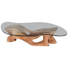 Get 5% in rewards with club o! Amorph Crux Coffee Table Solid Wood Organic Shaped Glass For Sale At 1stdibs