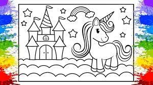 Pode imprimir os desenhos que você gosta para desenhar e colorir no papel. Desenhos De Pintar Unicornio Para Criancas Desenhos Animados Pintura Unicornio Musica Infantil Youtube
