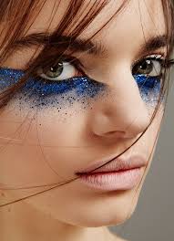 The Glitter Effect Glittery Eye Makeup Runway Makeup Catwalk Makeup
