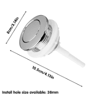 Toilet Push Button Single Flush Button Bathroom Toilet Tank Water TOPSALE  V7P6