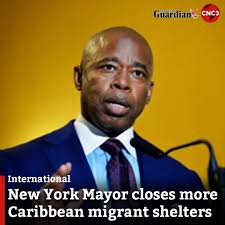New York City Mayor Eric Adams says that 13 new emergency shelters serving  Caribbean and other asylum seekers across the five boroughs, including Hall  Street in Brooklyn, one of the city's largest