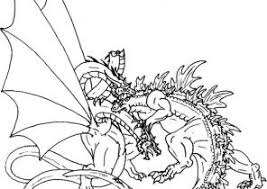 King ghidorah is awaken and strength restored. King Ghidorah Godzilla Coloring Pages