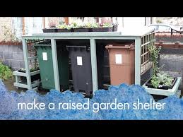 There are many different solutions available to keep these ugly bins out of sight, infact some of the options available not only hide your bins, they can be used to store all sorts of items and garden accessories. Build A Garden Bed Bin Shelter With Two Tools Youtube