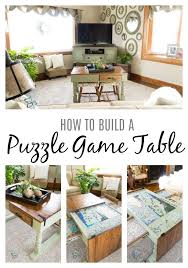 Diy Puzzle Game Table Designed Decor Table Games Home Diy Diy Puzzles