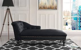 Buy chaise lounge sofa & chair online at best prices from the fascinating range of woodenstreet. Amazon Com Chaise Lounge Indoor Chair Tufted Velvet Fabric Modern Long Lounger For Office Or Living Room Black Furniture Decor
