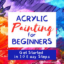 Video tutorial with step by step instructions. Acrylic Painting For Beginners Getting Started In 10 Easy Steps Feltmagnet Crafts