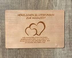 Wir wünschen euch nur das beste für euren gemeinsamen. Grusskarte Aus Holz Geschenk Karte Hochzeit Herzlichen Gluckwunsch Zur Hochzeit Ebay