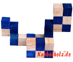 Puzzle solutions wooden and metal brain teaser instructions. P 192 Lbs Snake Cube Level Box Solution Blue Cube