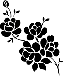 Stock illustration abstract flowers vector black simple. Simple Flower Art Black And White Novocom Top
