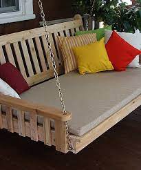 Outdoor daybed swings unfinished wood. Look At This Unfinished Traditional English Swing Bed On Zulily Today Outdoor Bed Swing Porch Swing Bed Bed Swing